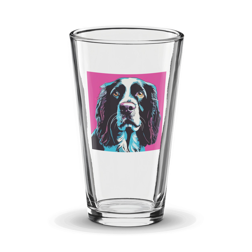 PugMug Custom English Springer Spaniel Glass Tumbler