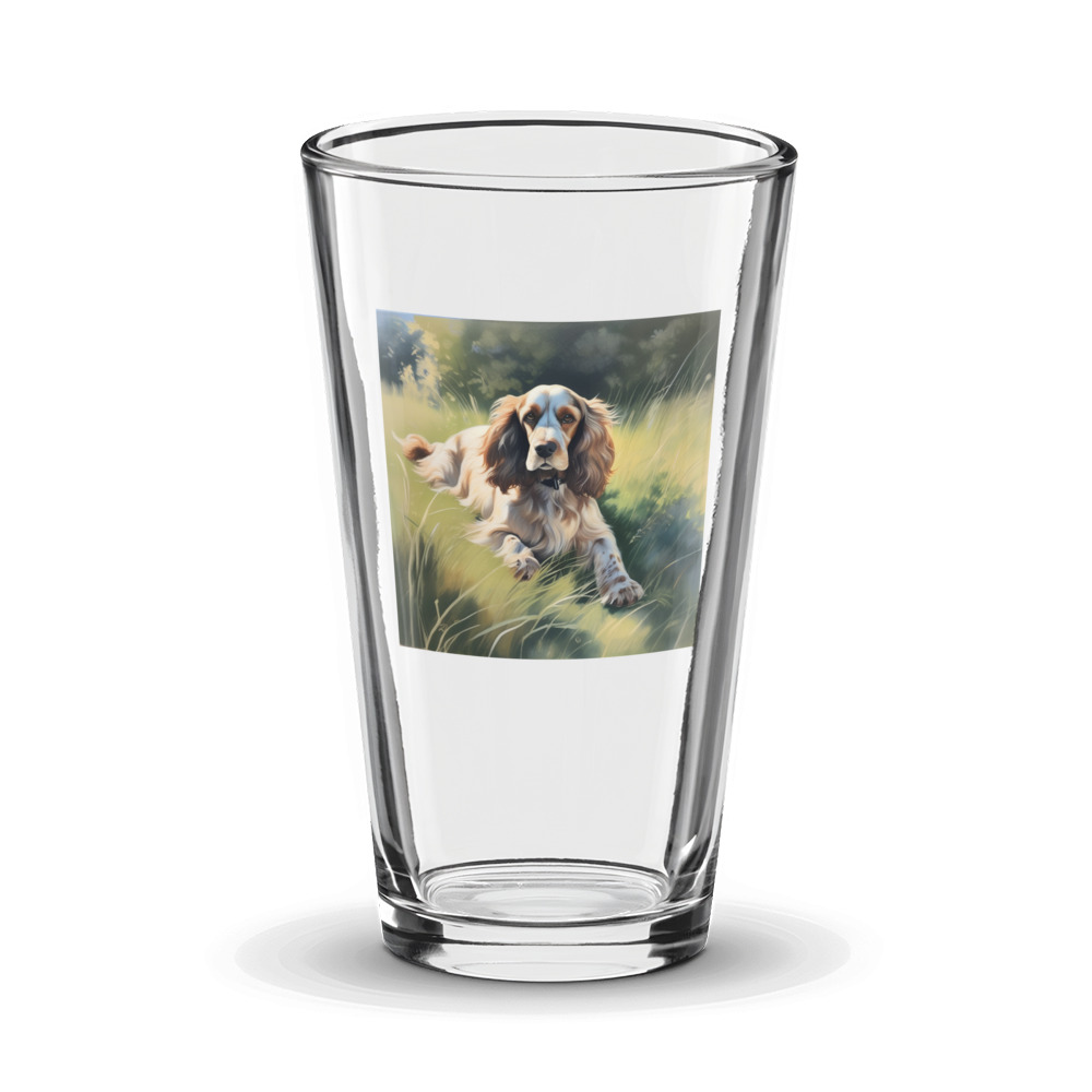 PugMug Custom English Cocker Spaniel Glass Tumbler