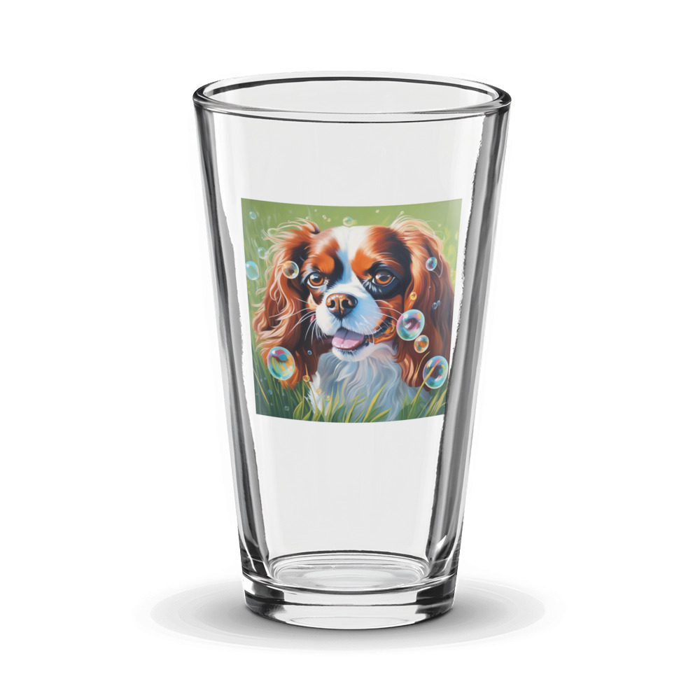 PugMug Custom Cavalier King Charles Spaniel Glass Tumbler