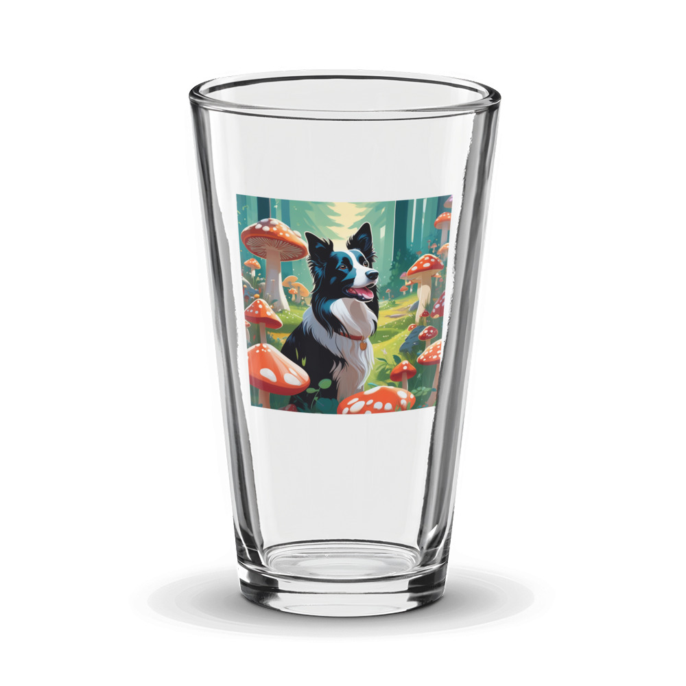 PugMug Custom Border Collie Glass Tumbler