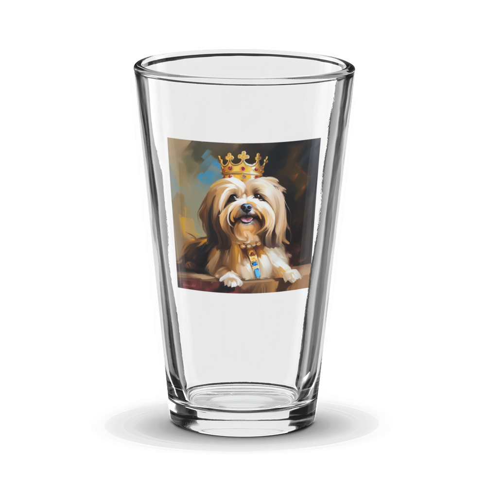 PugMug Custom Tan Havanese Dog Glass Tumbler