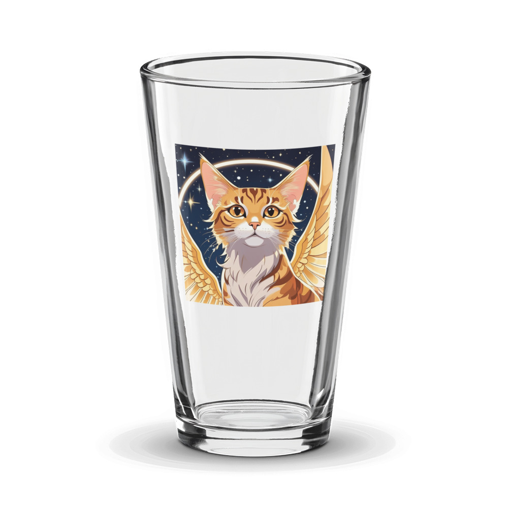 PugMug Custom Tabby Companion Cat Glass Tumbler