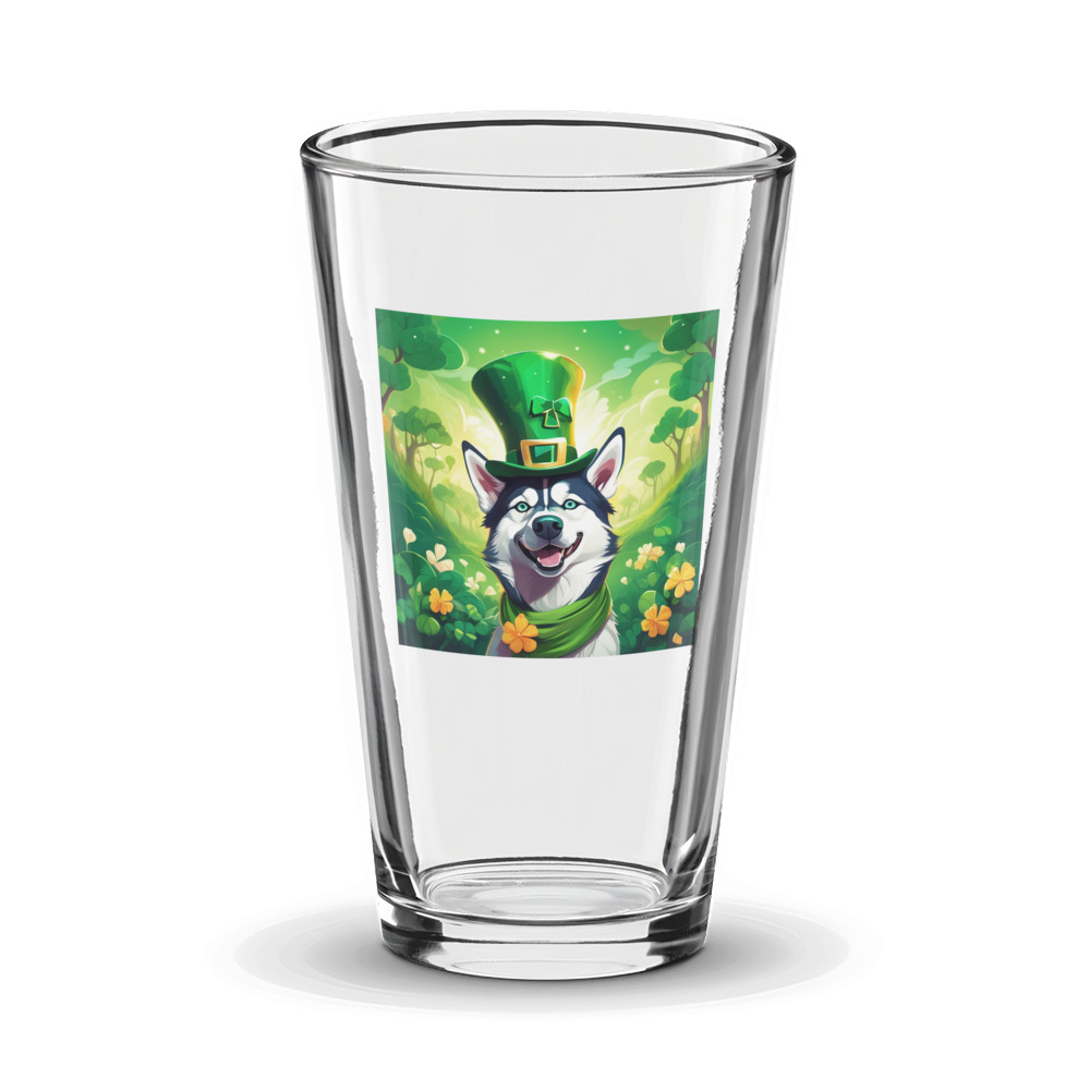 PugMug Custom Siberian Husky Glass Tumbler