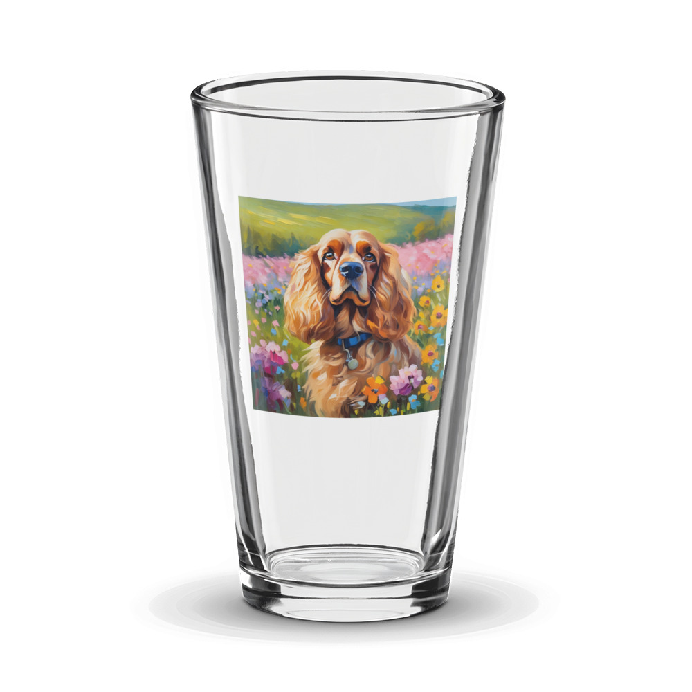 PugMug Custom Cocker Spaniel Glass Tumbler