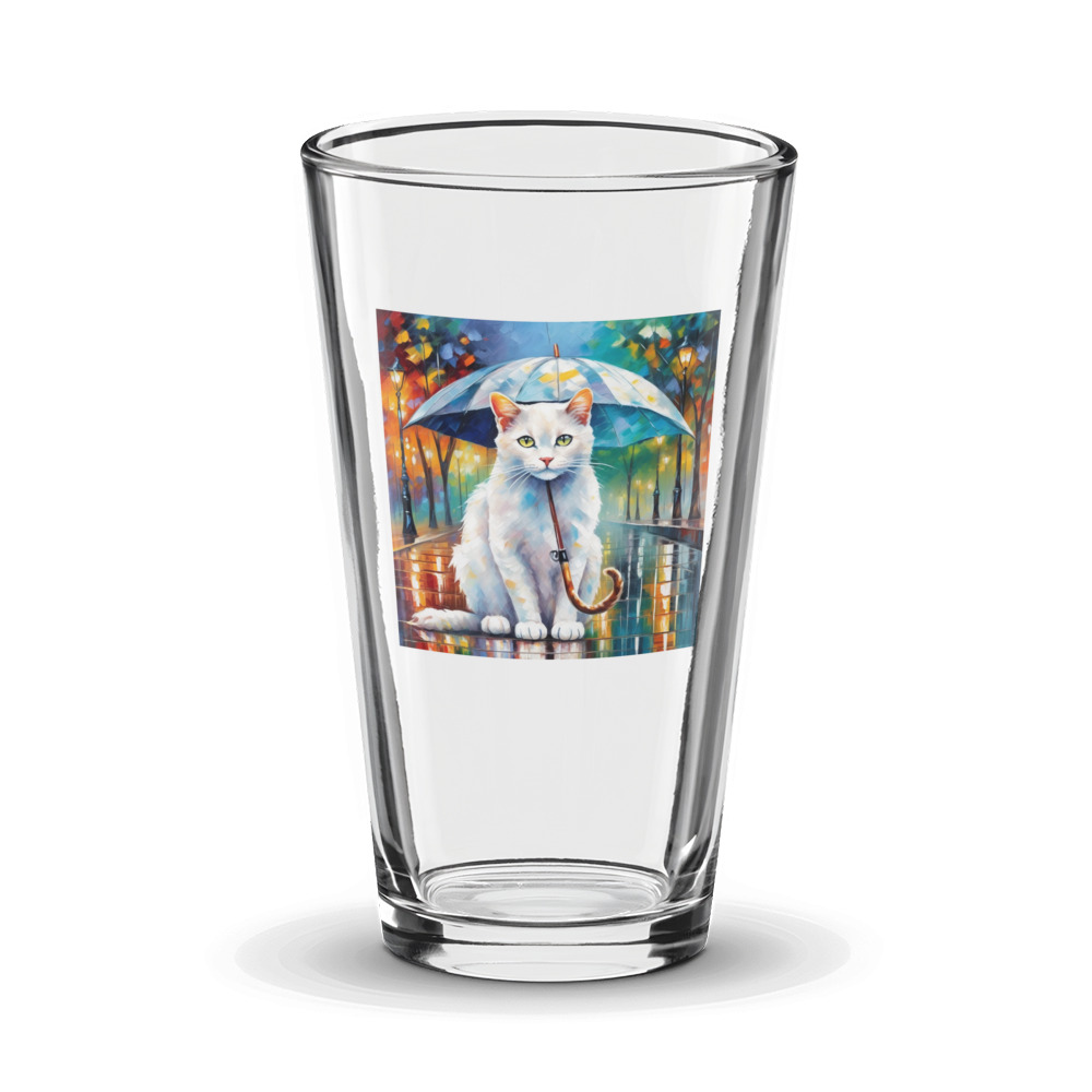 PugMug Custom White Exotic Cat Glass Tumbler