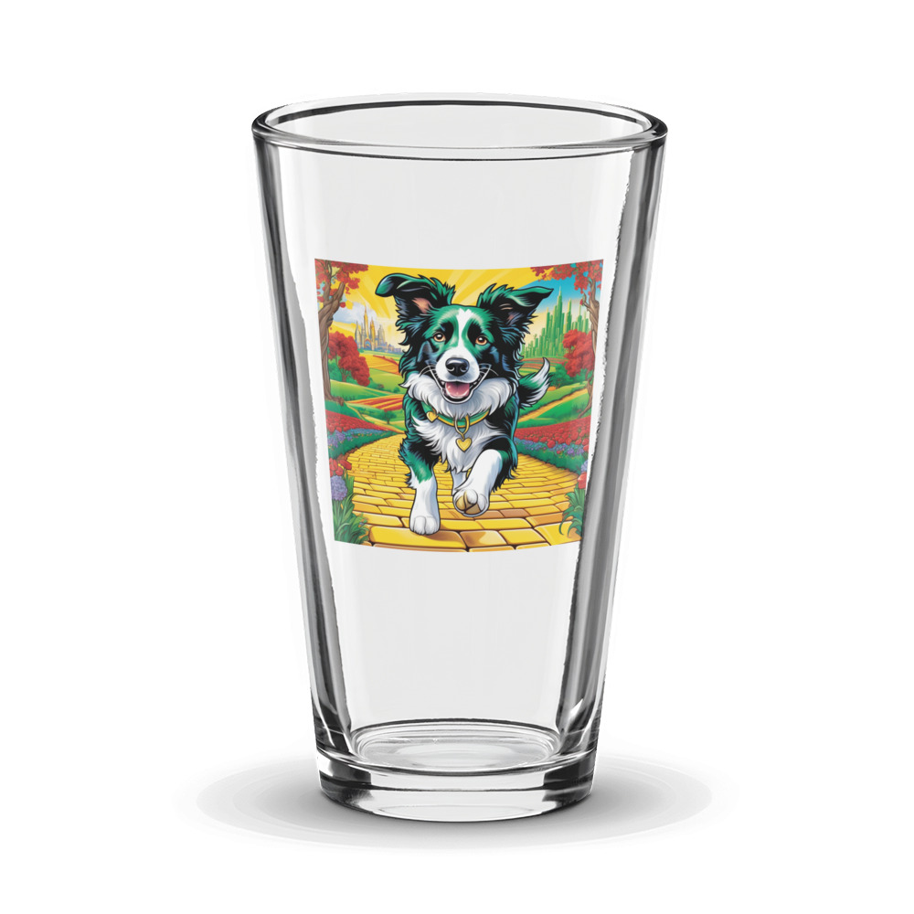 PugMug Custom Border Collie Glass Tumbler
