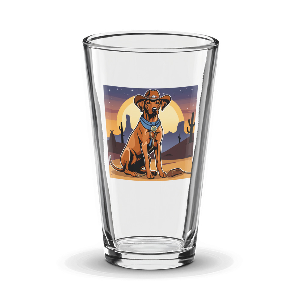PugMug Custom Rhodesian Ridgeback Glass Tumbler