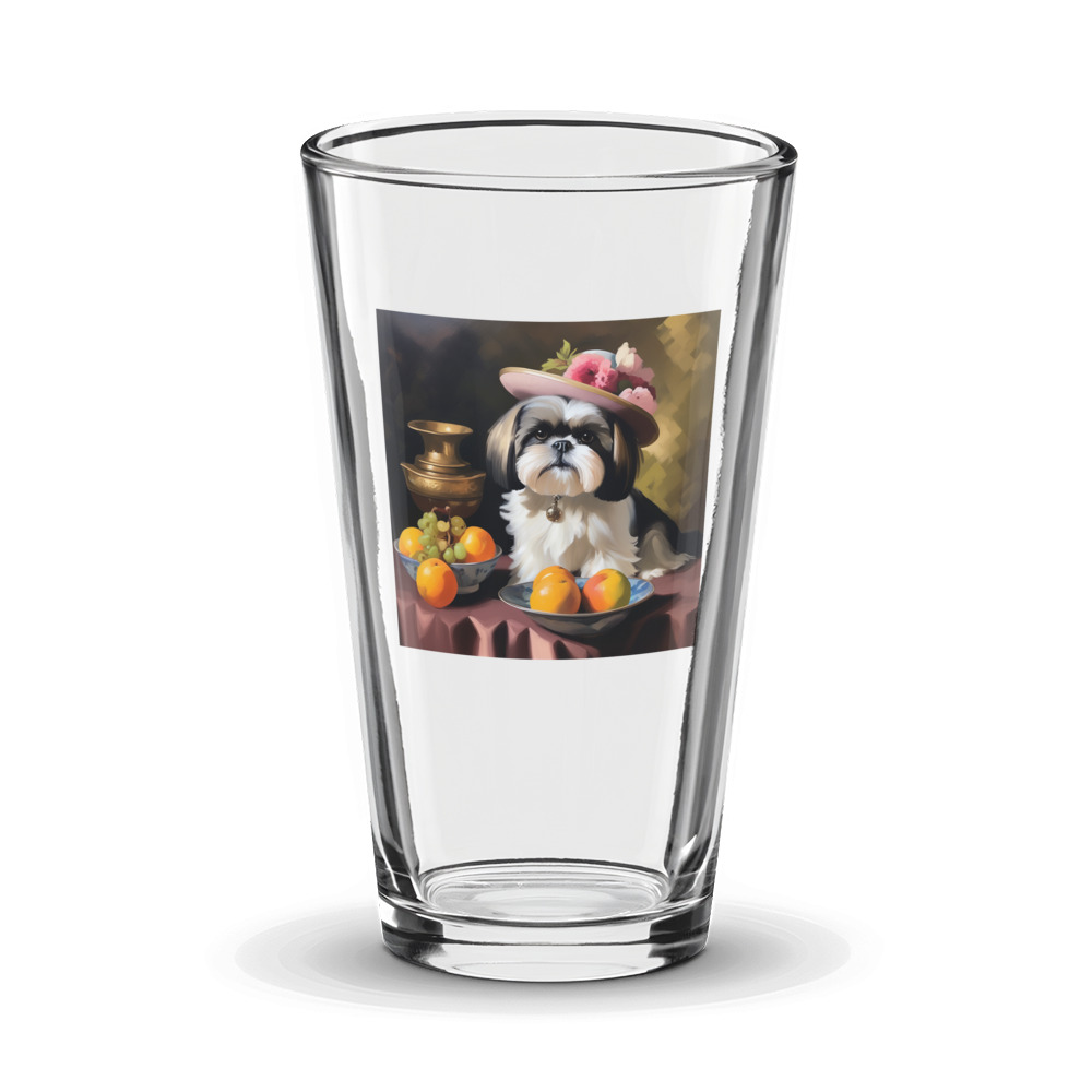 PugMug Custom Shih Tzu Glass Tumbler