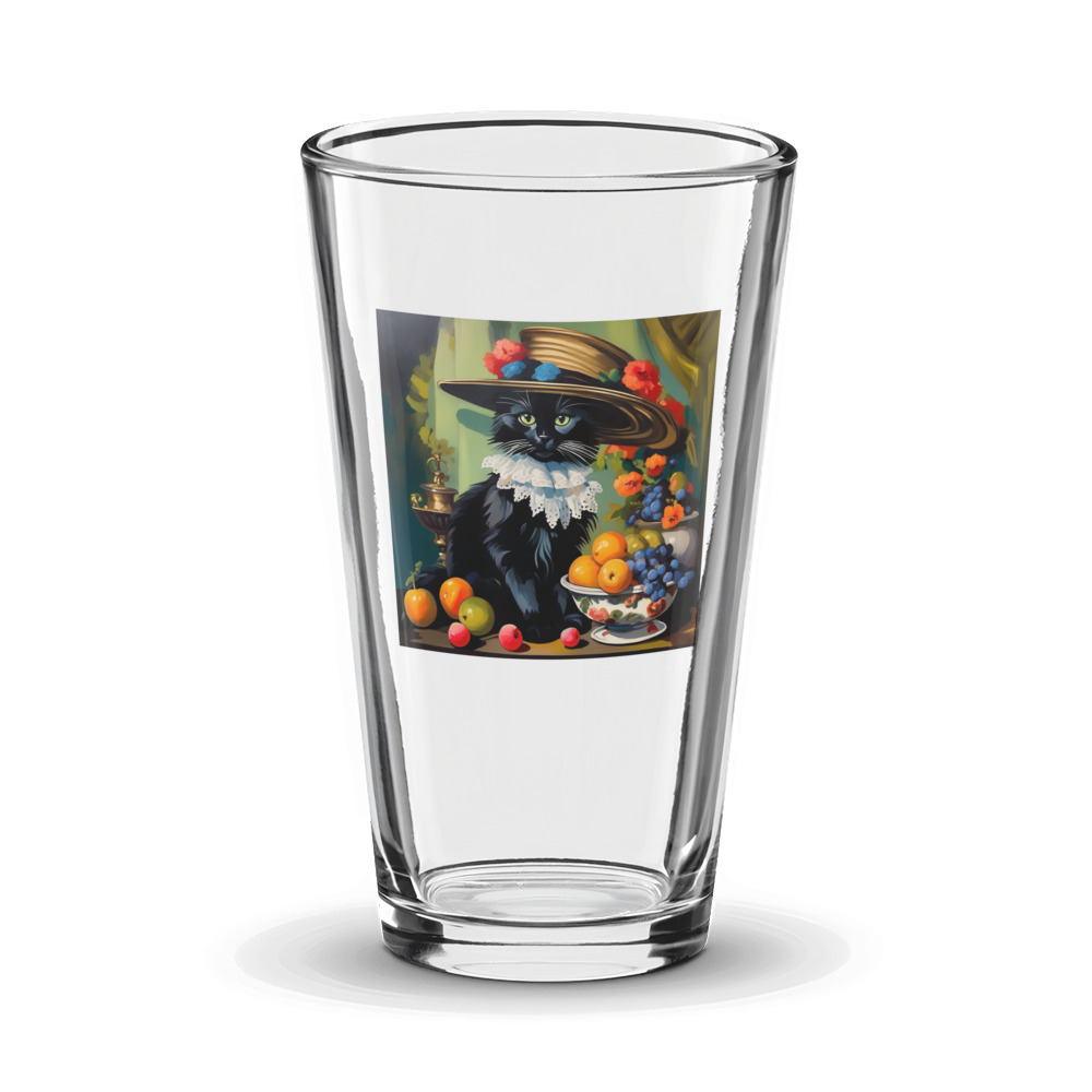 PugMug Custom Black Ragdoll Cat Glass Tumbler