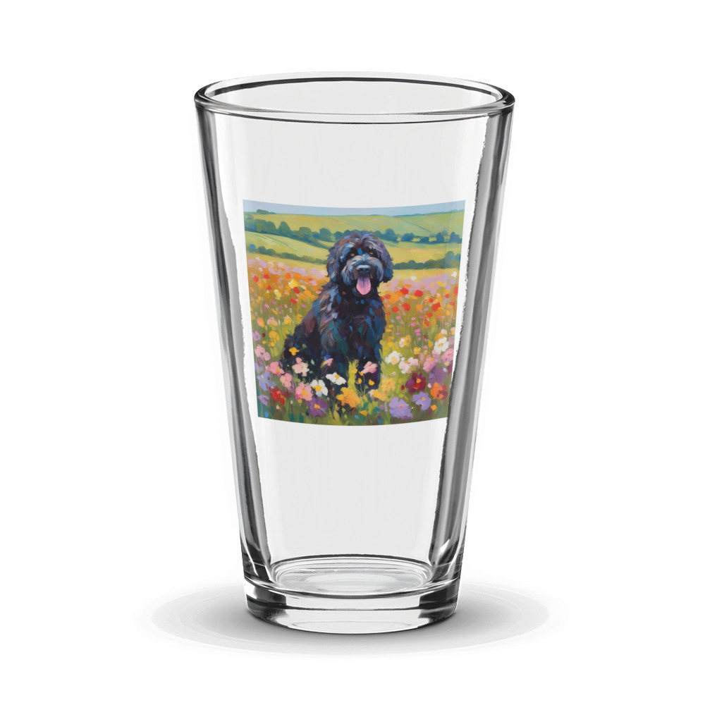 PugMug Custom Portuguese Water Dog Glass Tumbler
