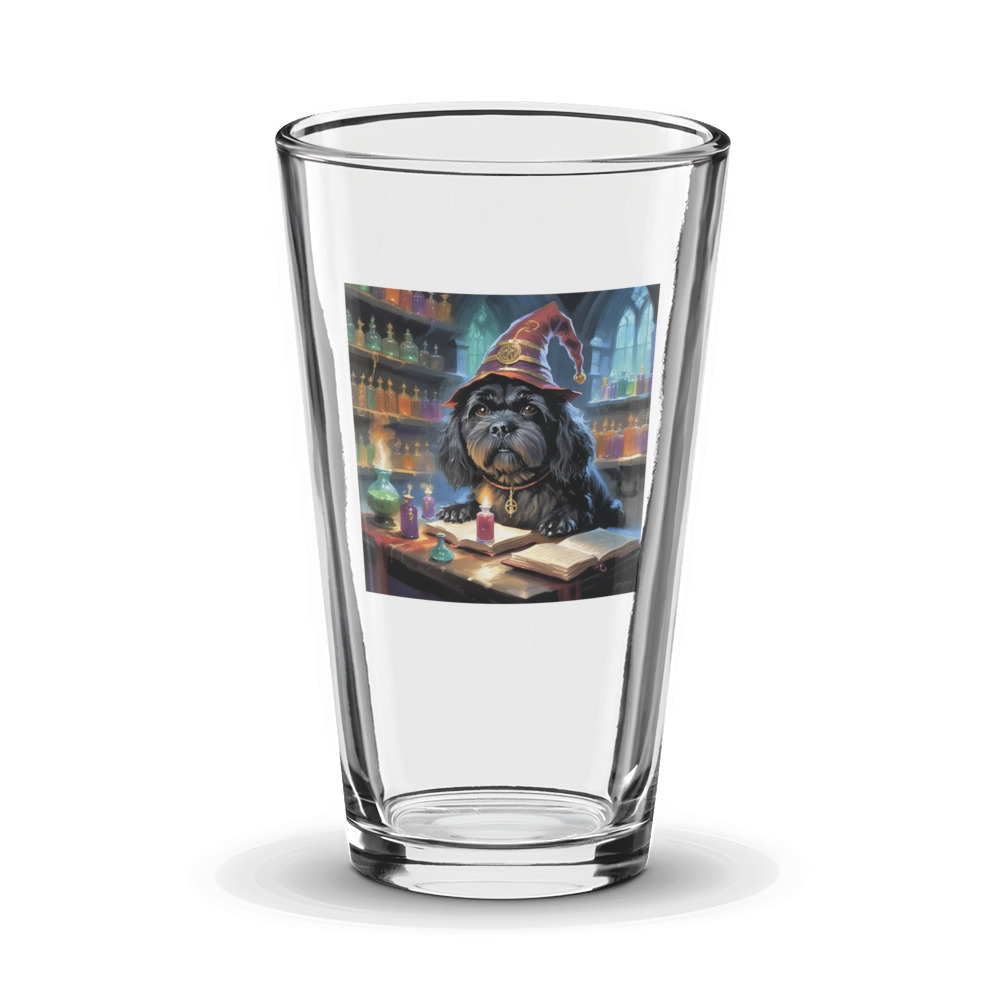 PugMug Custom Lily Glass Tumbler