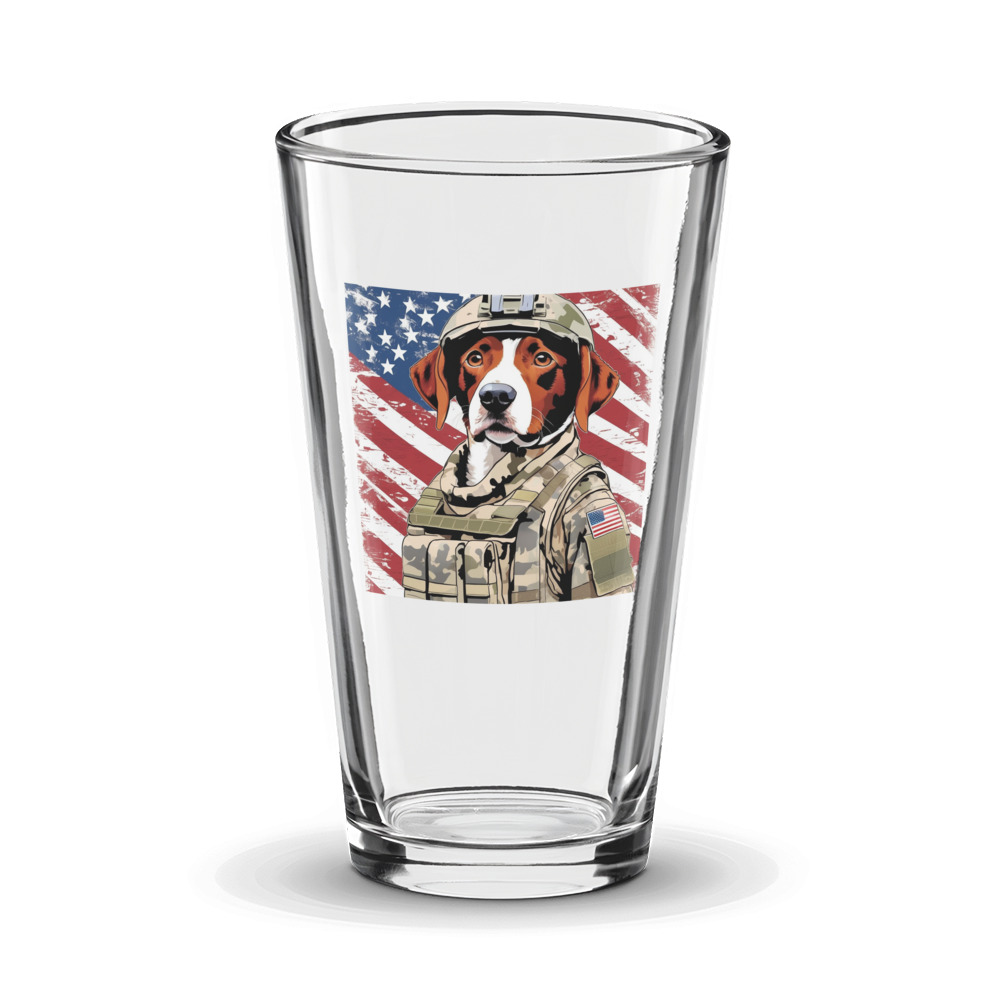 PugMug Custom Brittany Dog Glass Tumbler
