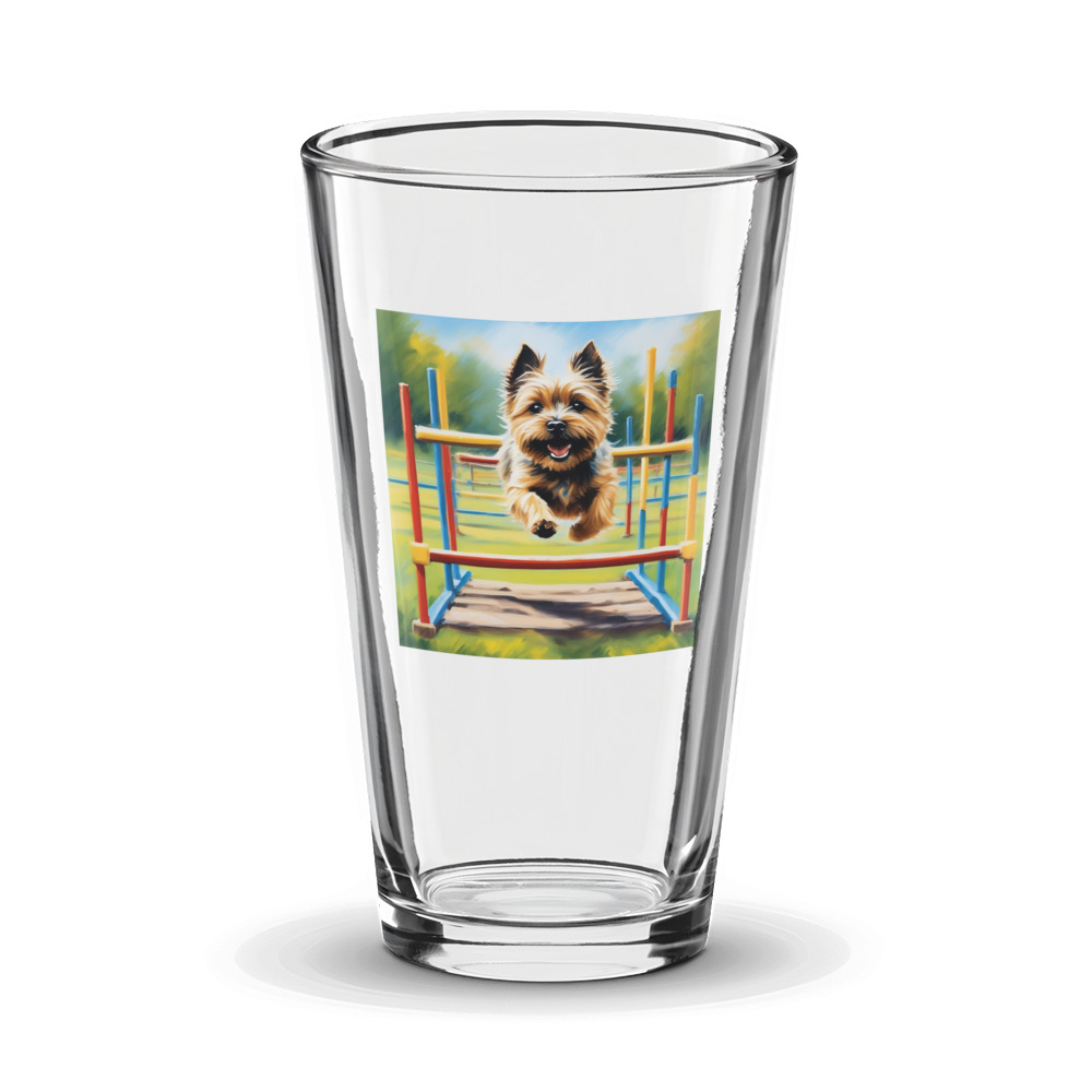 PugMug Custom Cairn Terrier Glass Tumbler