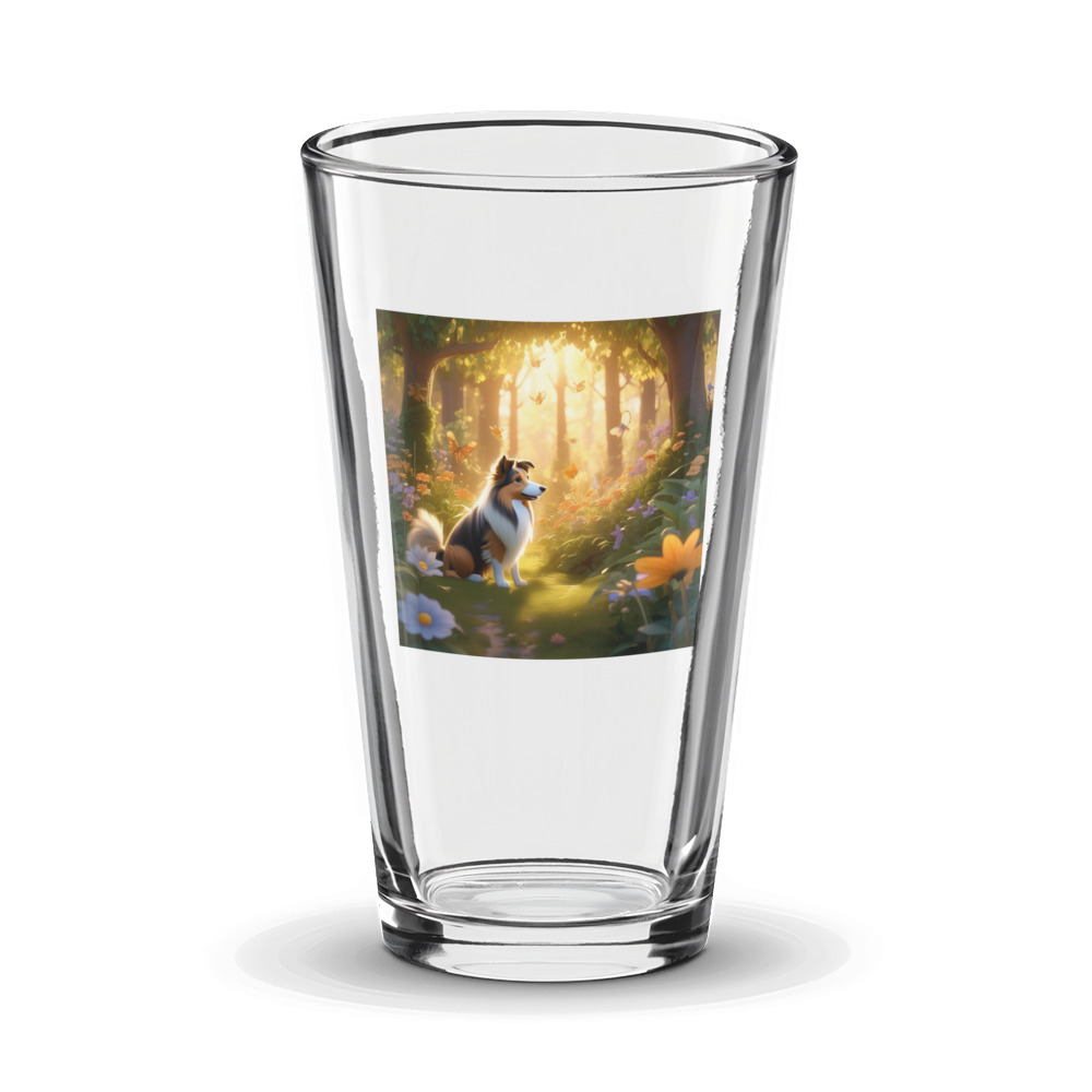 PugMug Custom Shetland Sheepdog Glass Tumbler