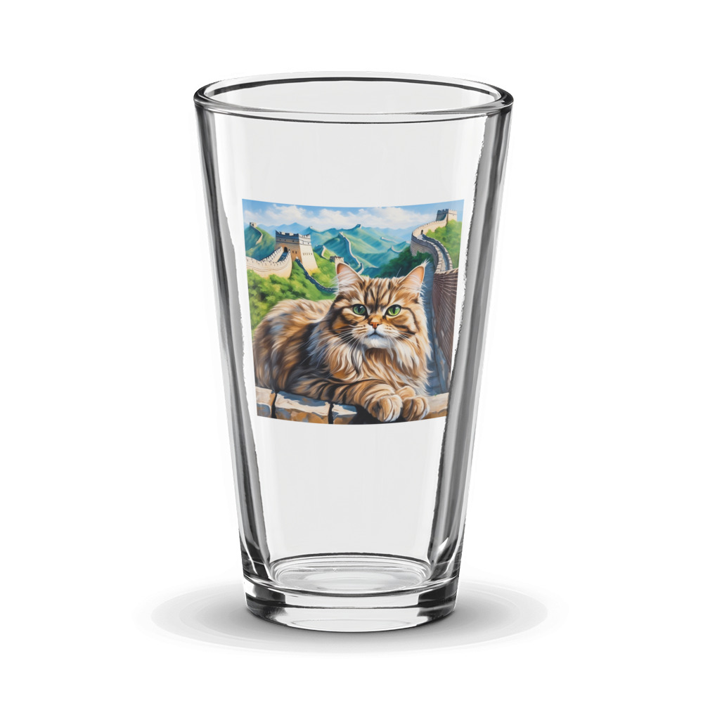 PugMug Custom Tabby Persian Cat Glass Tumbler
