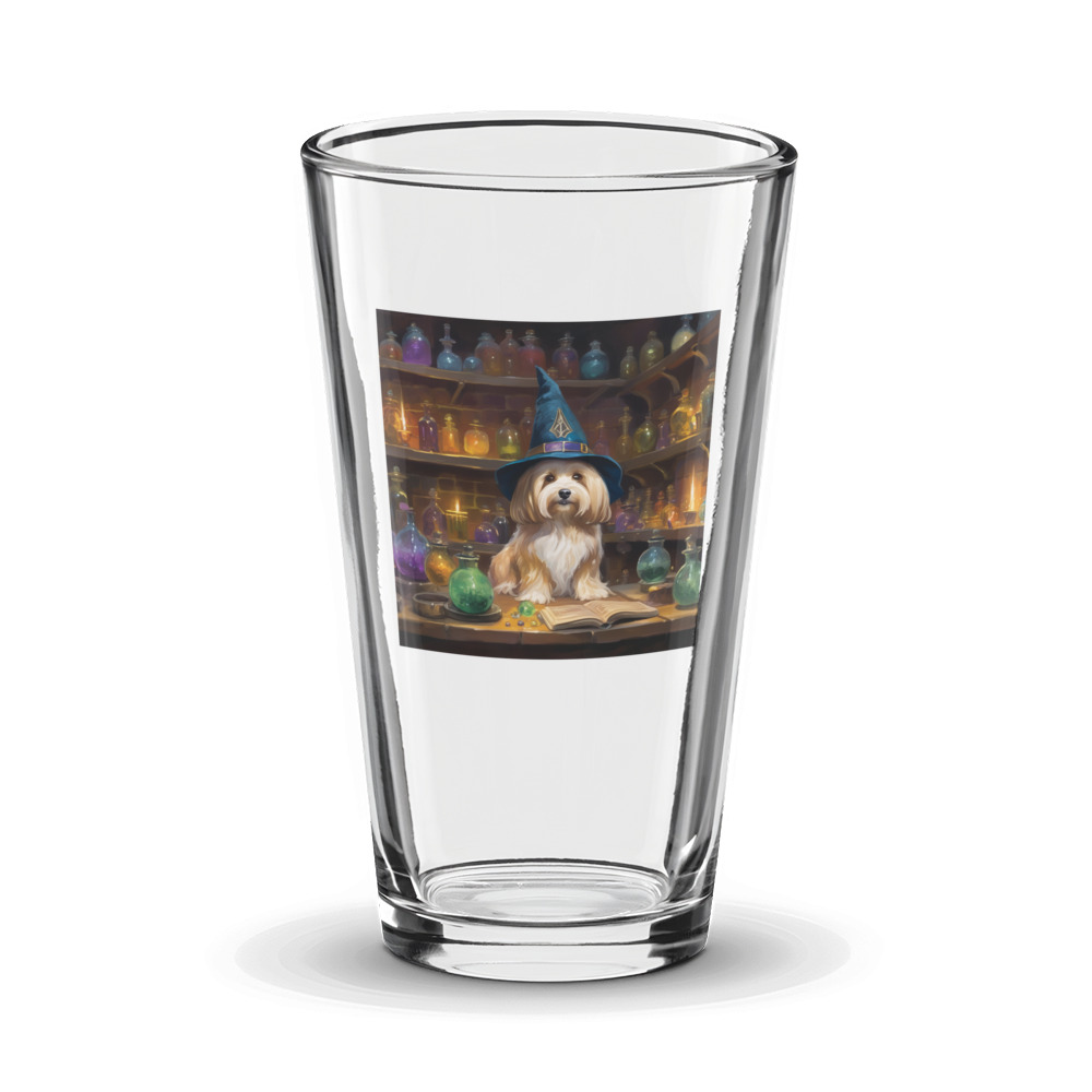 PugMug Custom Tan Havanese Dog Glass Tumbler
