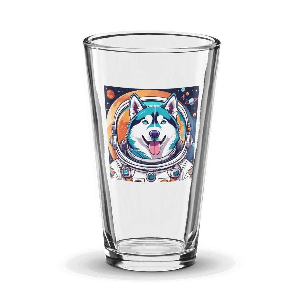 PugMug Custom Siberian Husky Glass Tumbler