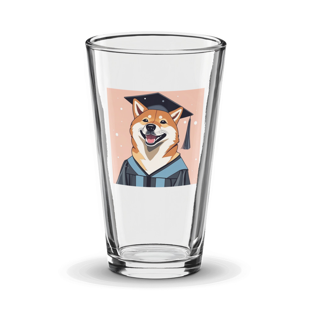 PugMug Custom Shiba Inu Glass Tumbler