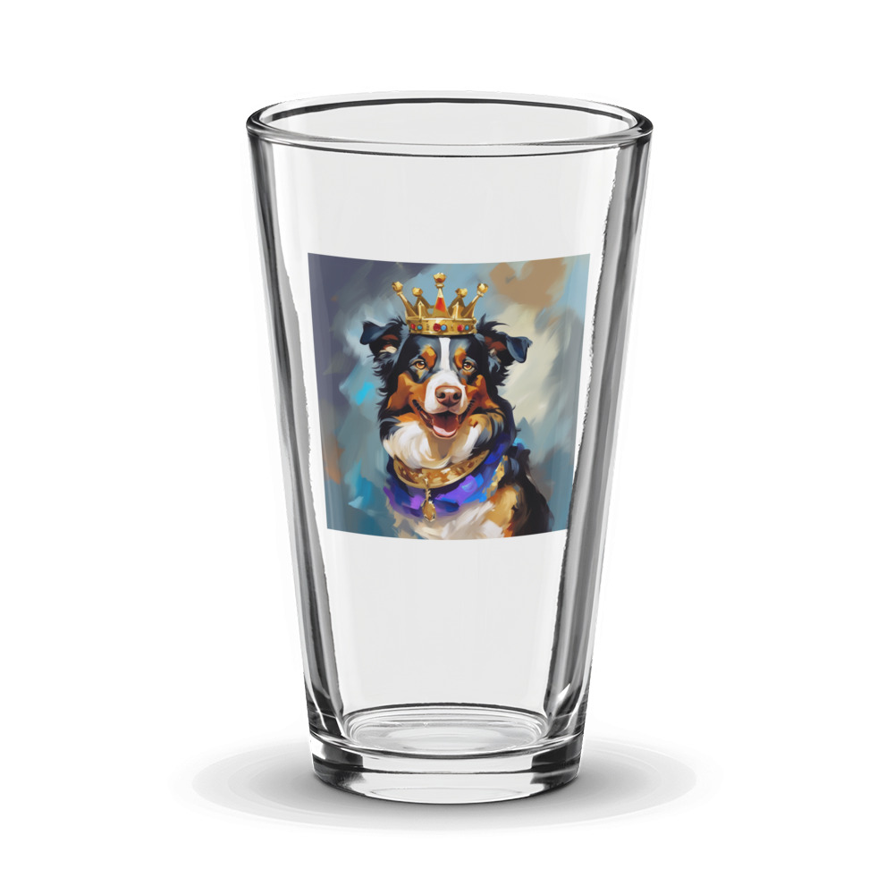 PugMug Custom Miniature American Shepherd Glass Tumbler