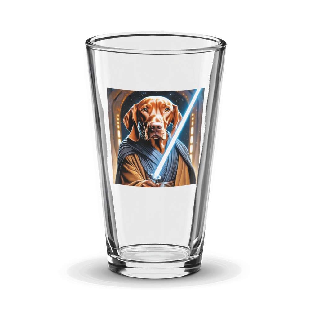 PugMug Custom Vizsla Glass Tumbler