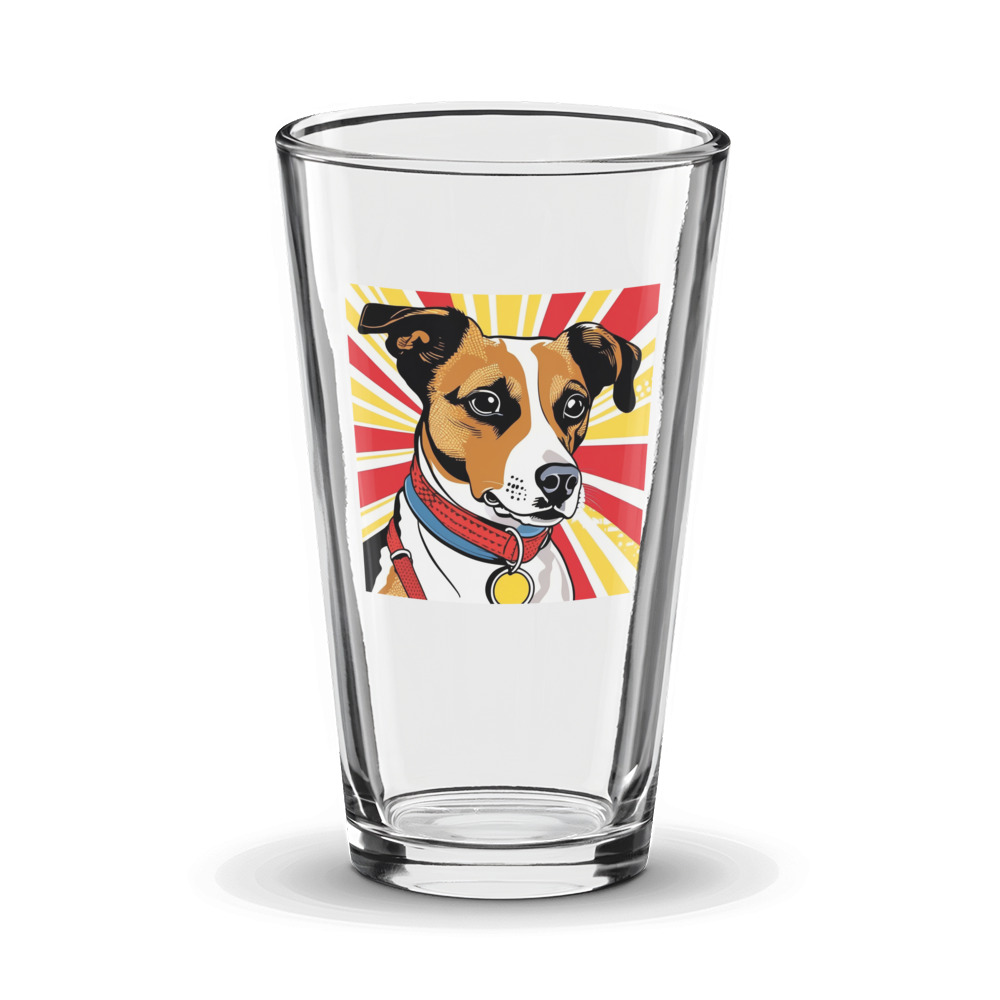 PugMug Custom Brittany Dog Glass Tumbler