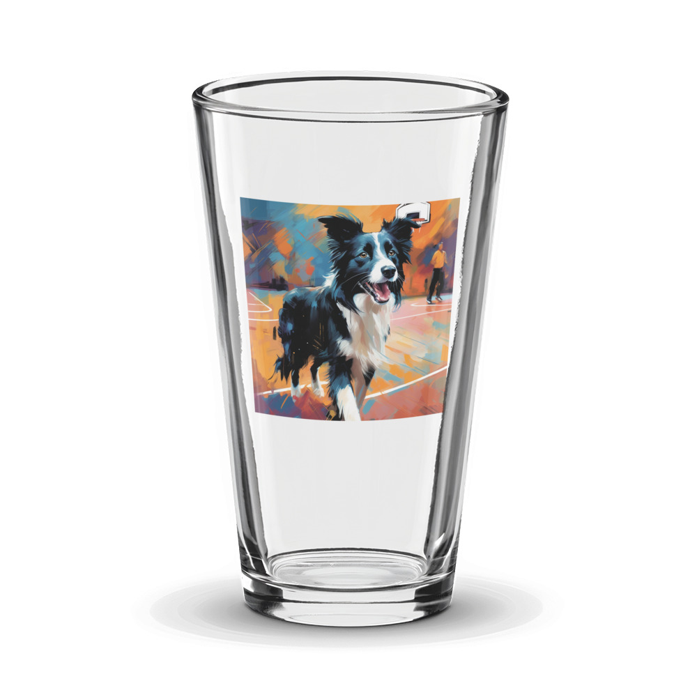 PugMug Custom Border Collie Glass Tumbler