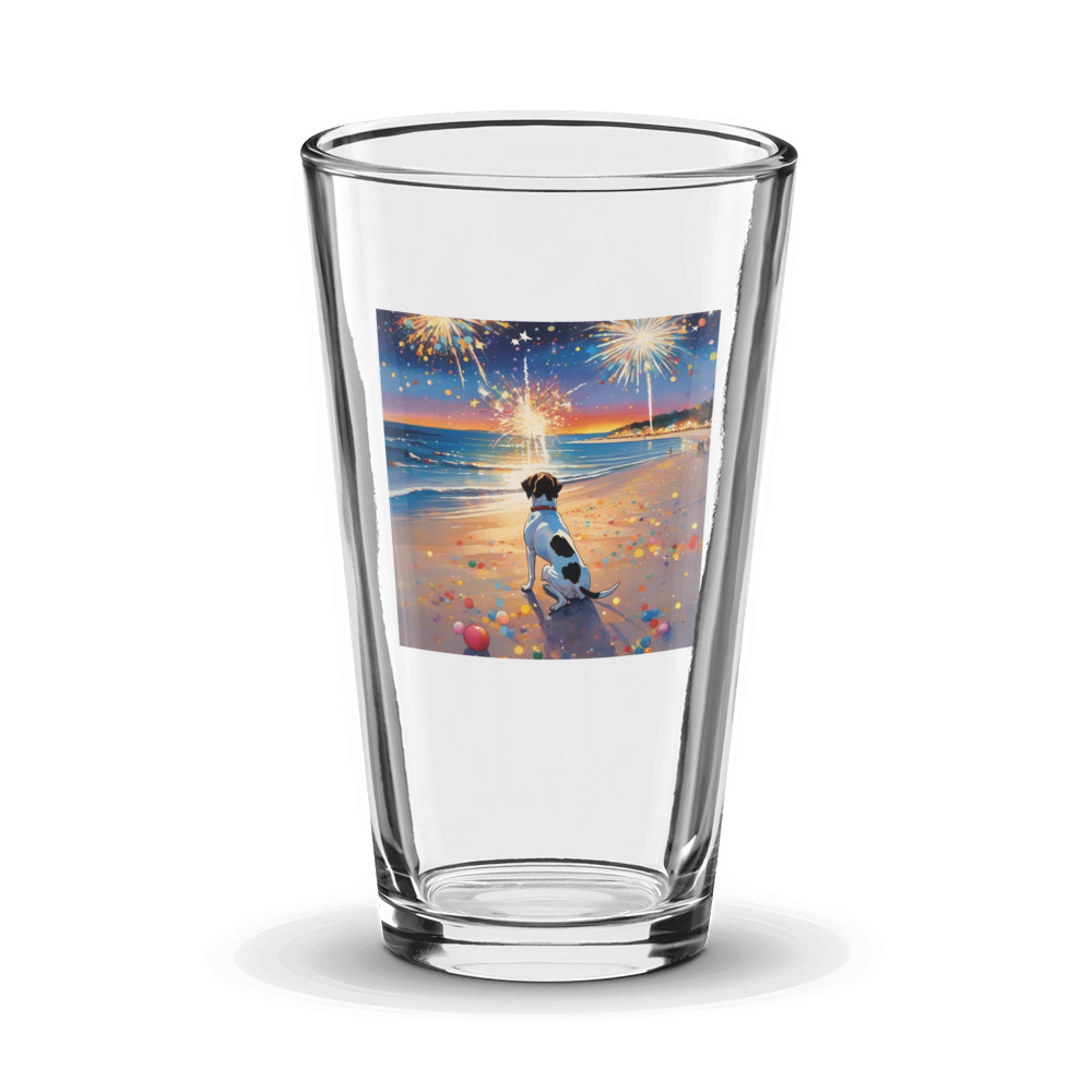 PugMug Custom Pointer Dog Glass Tumbler