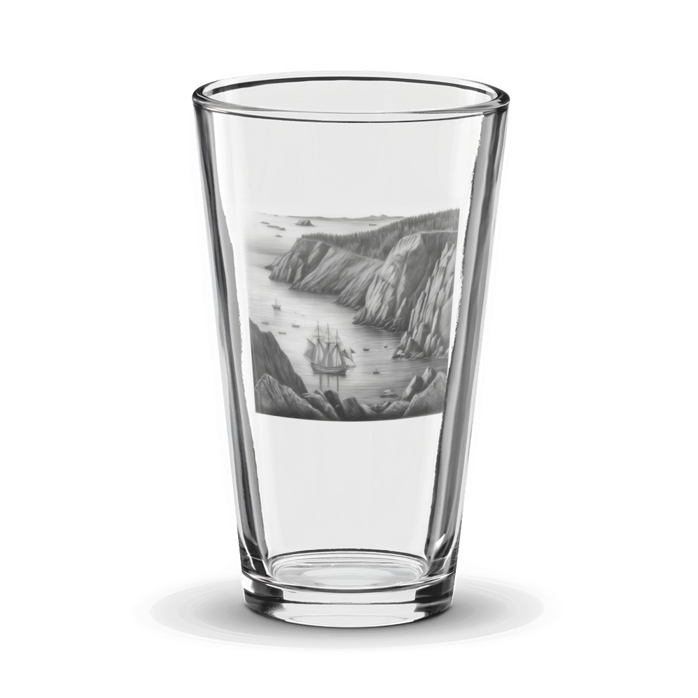 PugMug Custom Newfoundland Glass Tumbler