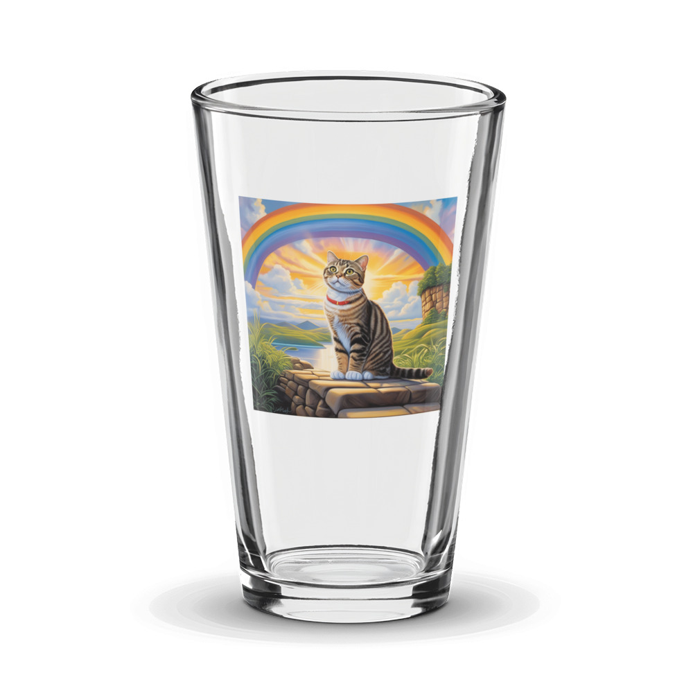 PugMug Custom Tabby Scottish Fold Cat Glass Tumbler