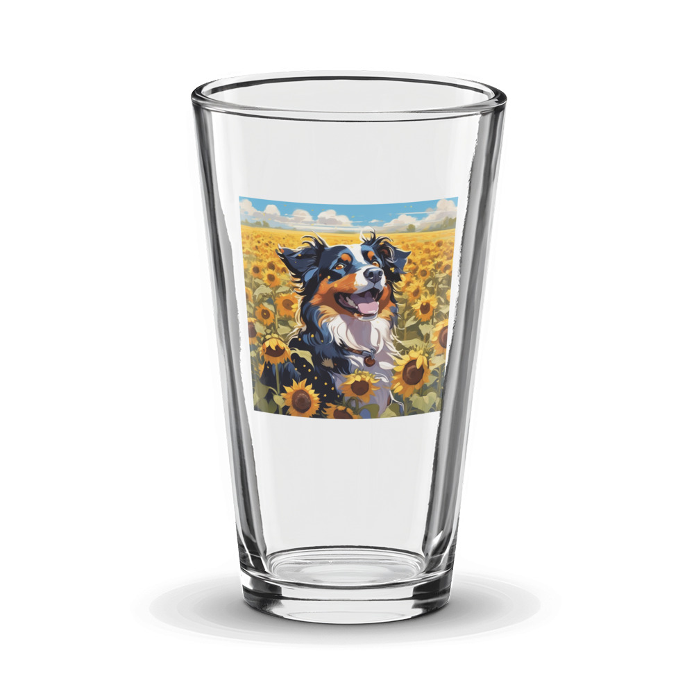 PugMug Custom Miniature American Shepherd Glass Tumbler