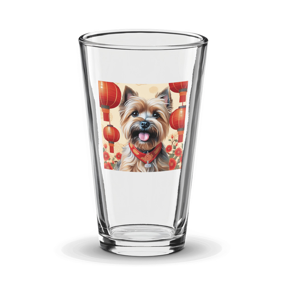 PugMug Custom Cairn Terrier Glass Tumbler