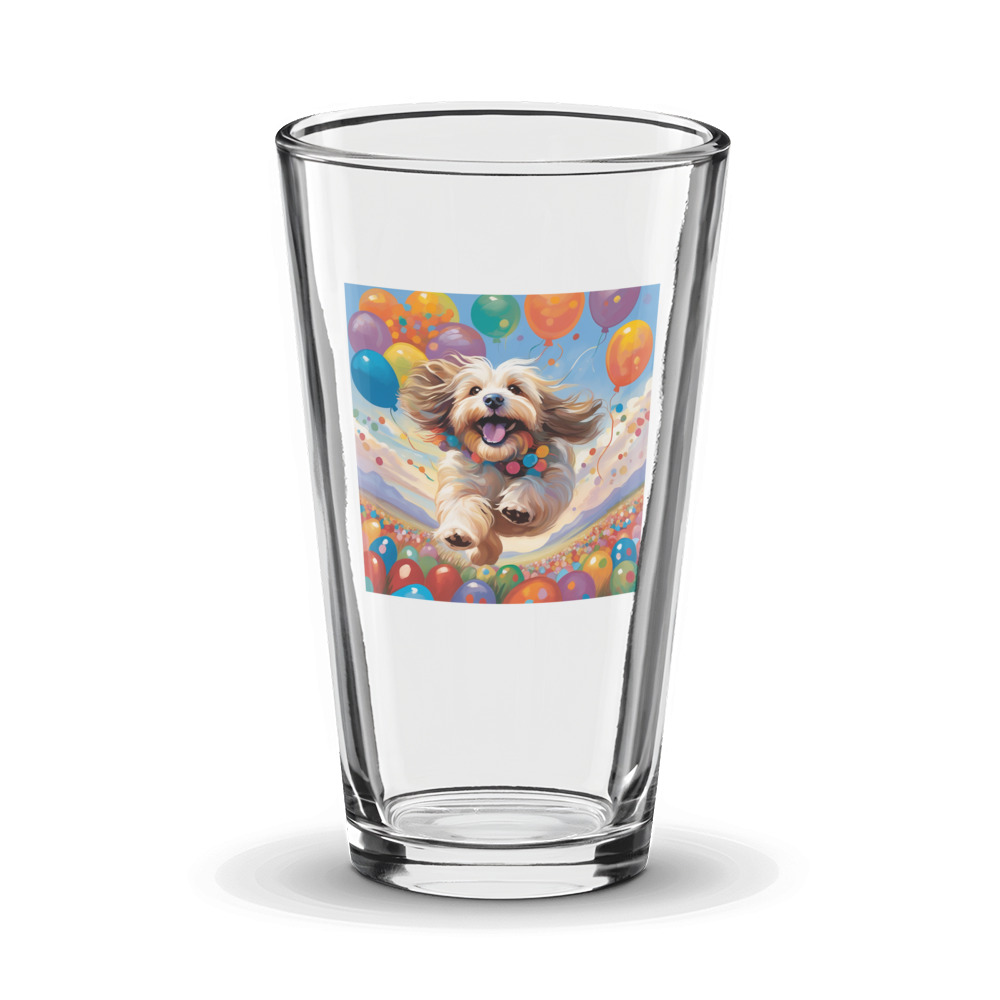 PugMug Custom Tan Havanese Dog Glass Tumbler