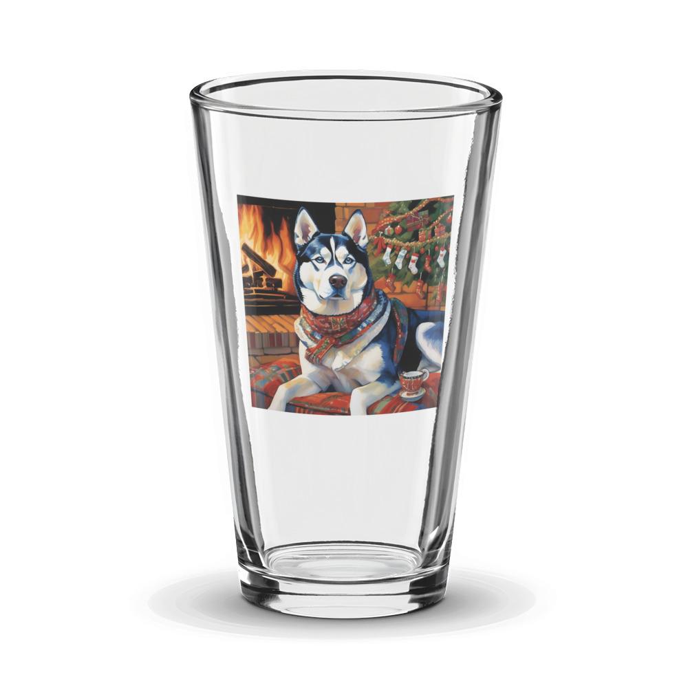 PugMug Custom Siberian Husky Glass Tumbler