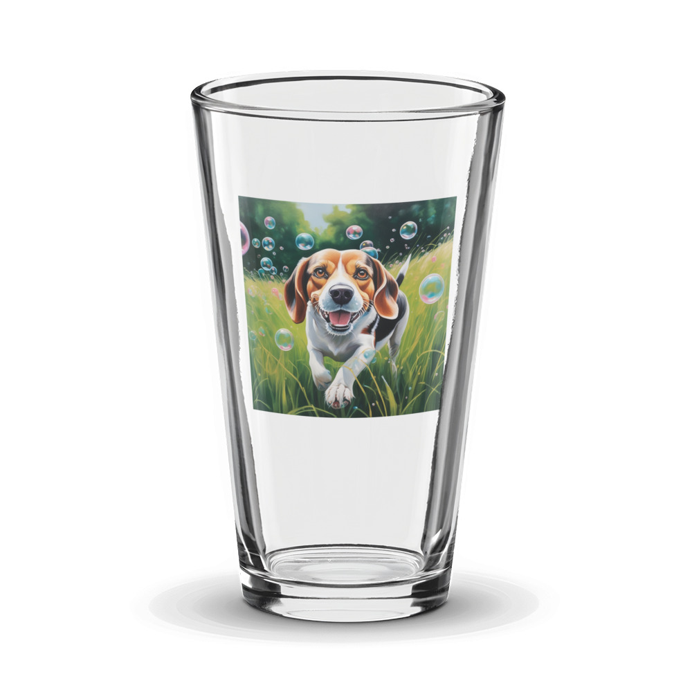 PugMug Custom Beagle Glass Tumbler