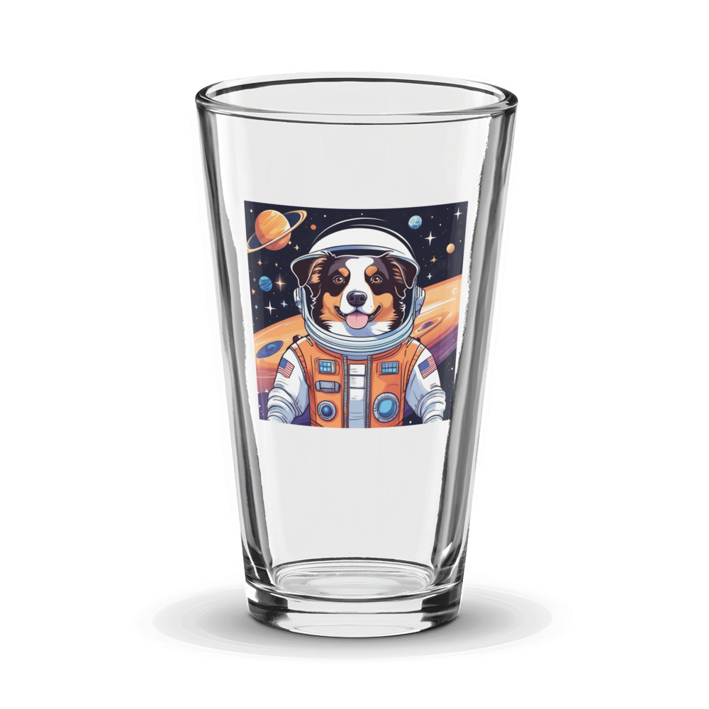 PugMug Custom Miniature American Shepherd Glass Tumbler
