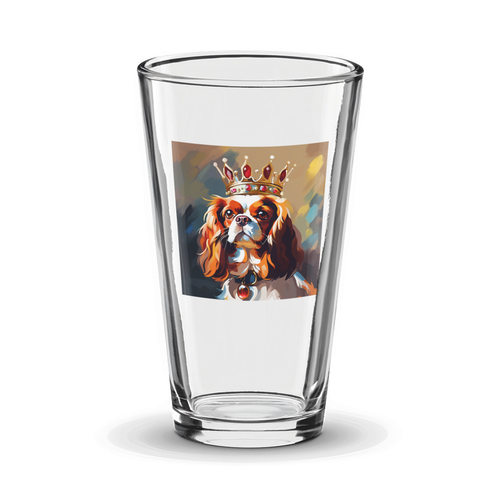 PugMug Custom Cavalier King Charles Spaniel Glass Tumbler