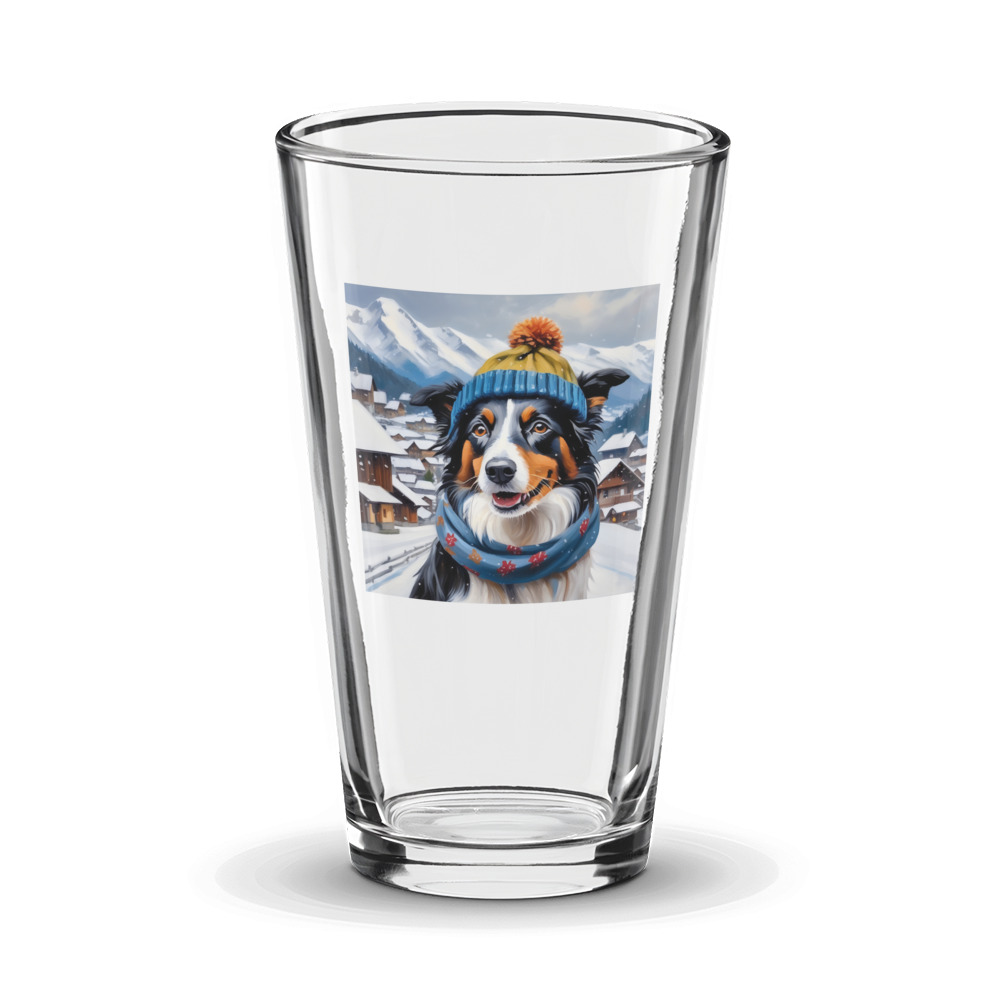 PugMug Custom Border Collie Glass Tumbler