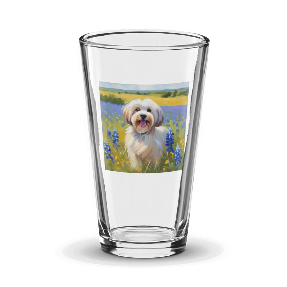 PugMug Custom Tan Havanese Dog Glass Tumbler