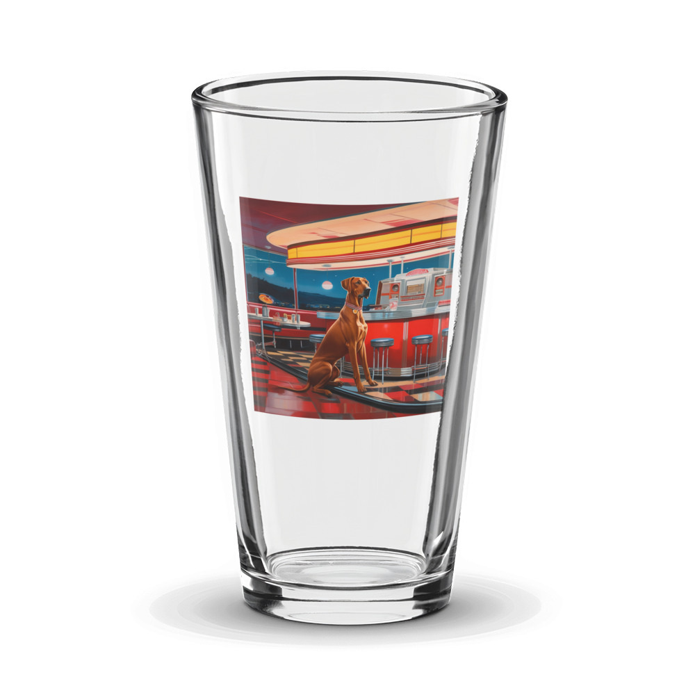PugMug Custom Rhodesian Ridgeback Glass Tumbler
