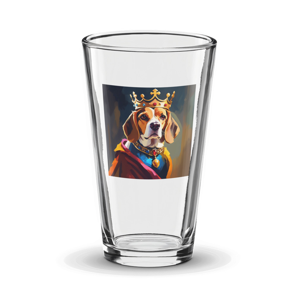 PugMug Custom Beagle Glass Tumbler