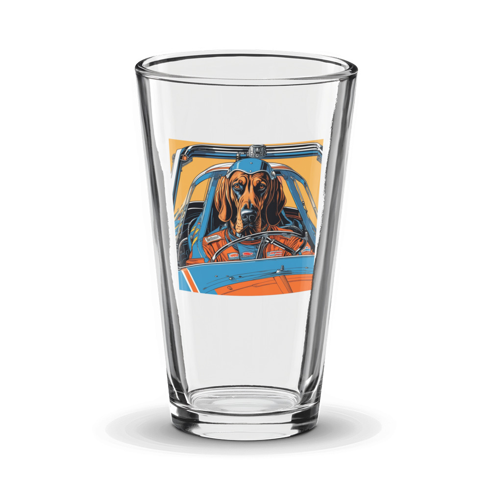 PugMug Custom Bloodhound Glass Tumbler