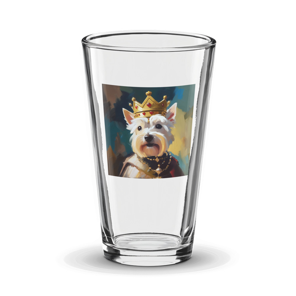 PugMug Custom West Highland White Terrier Glass Tumbler