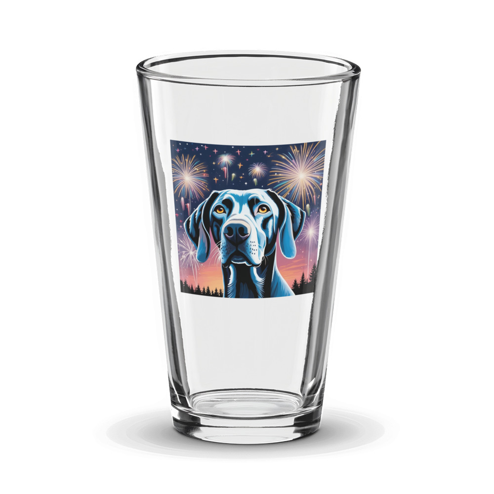 PugMug Custom Weimaraner Glass Tumbler