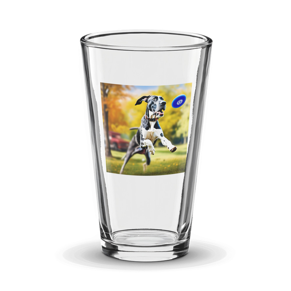 PugMug Custom Great Dane Glass Tumbler