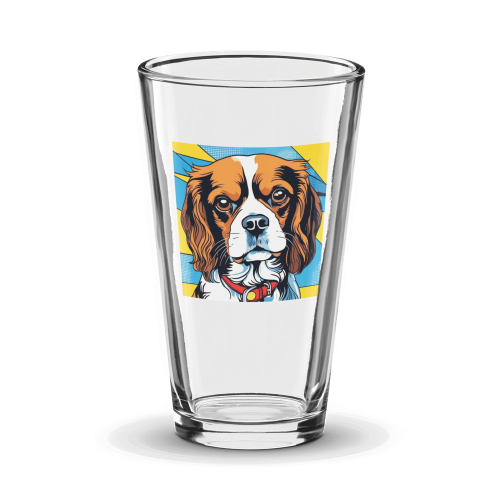 PugMug Custom Cavalier King Charles Spaniel Glass Tumbler