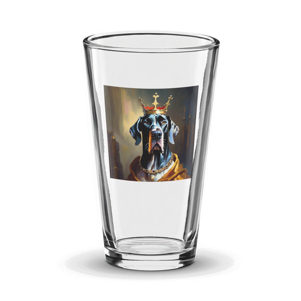 PugMug Custom Great Dane Glass Tumbler