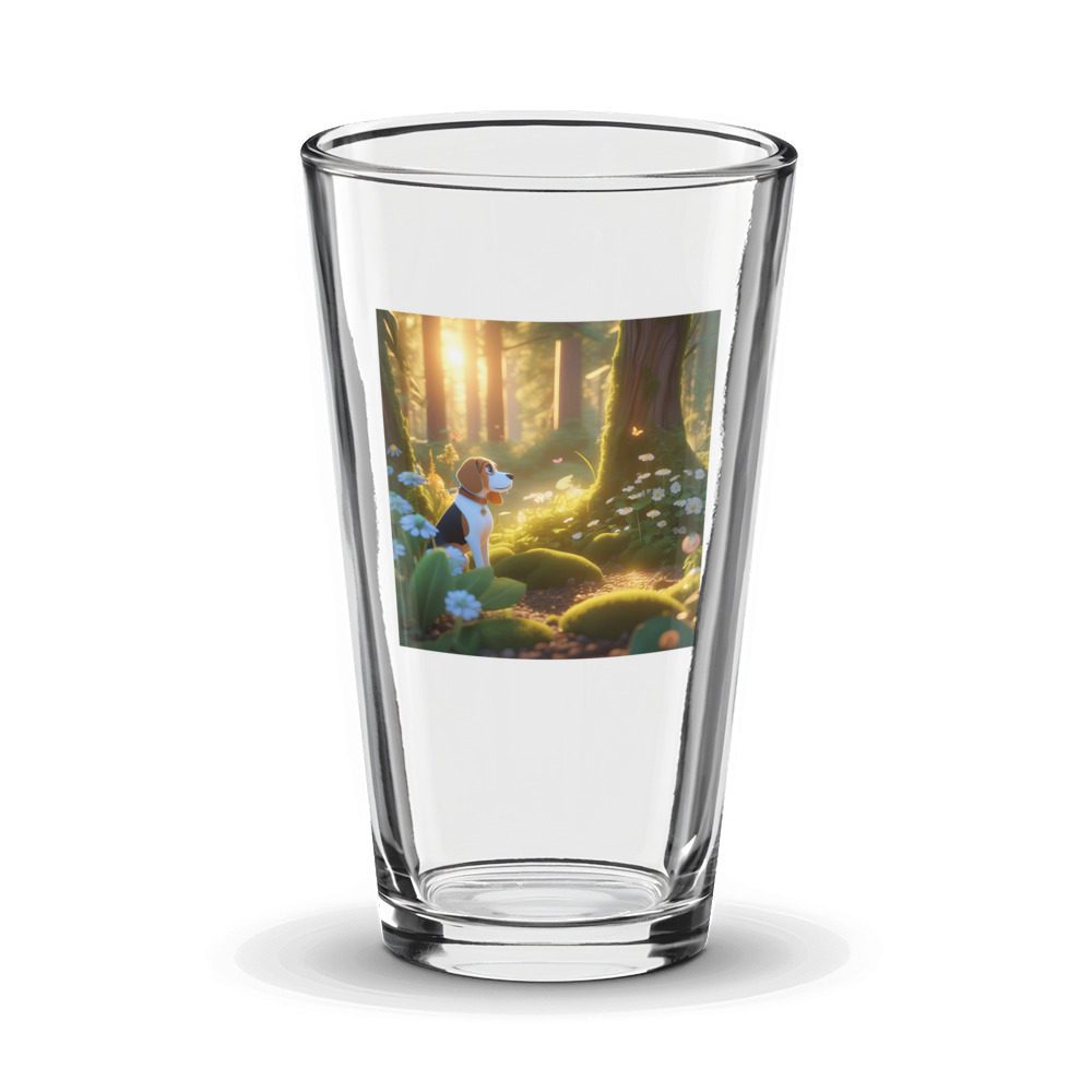 PugMug Custom Beagle Glass Tumbler