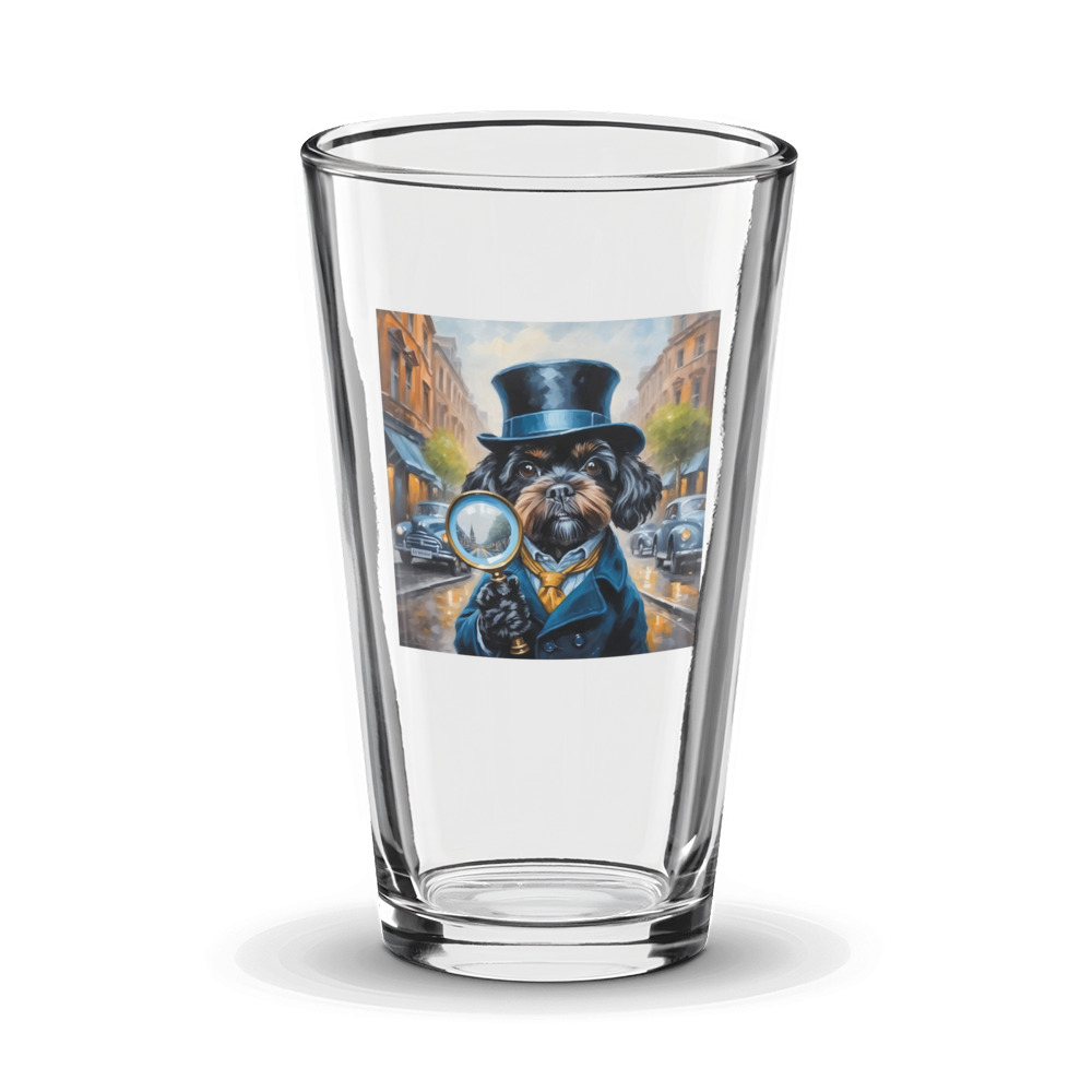 PugMug Custom Lily Glass Tumbler