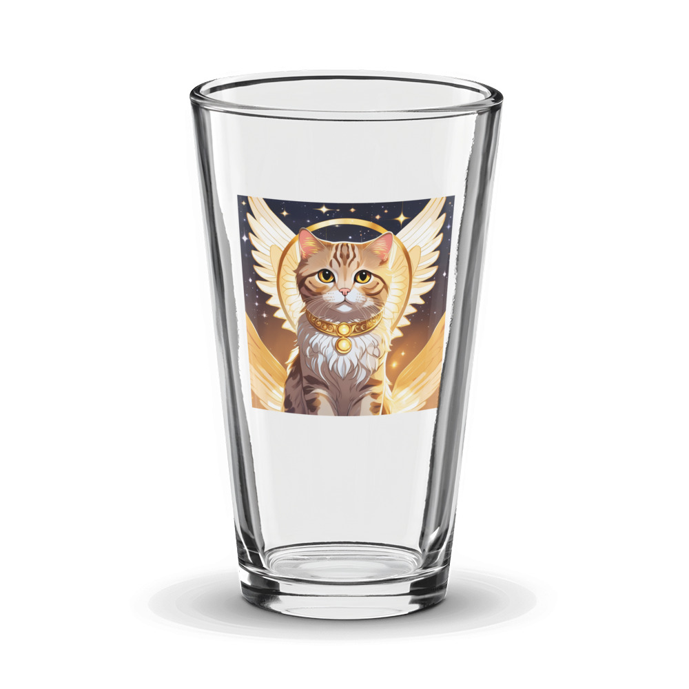 PugMug Custom Tabby Scottish Fold Cat Glass Tumbler