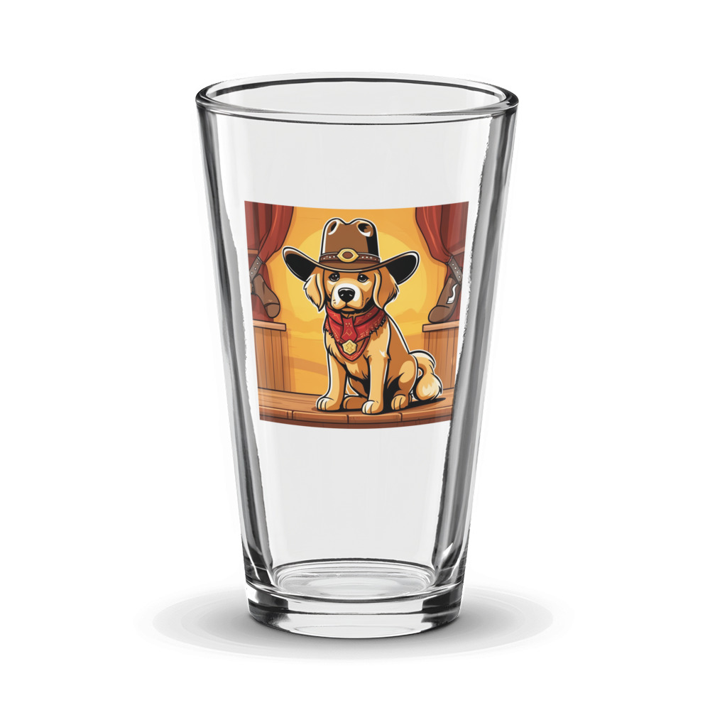 PugMug Custom Golden Retriever Glass Tumbler
